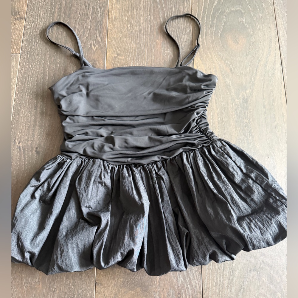 Black Ruched Women's Top